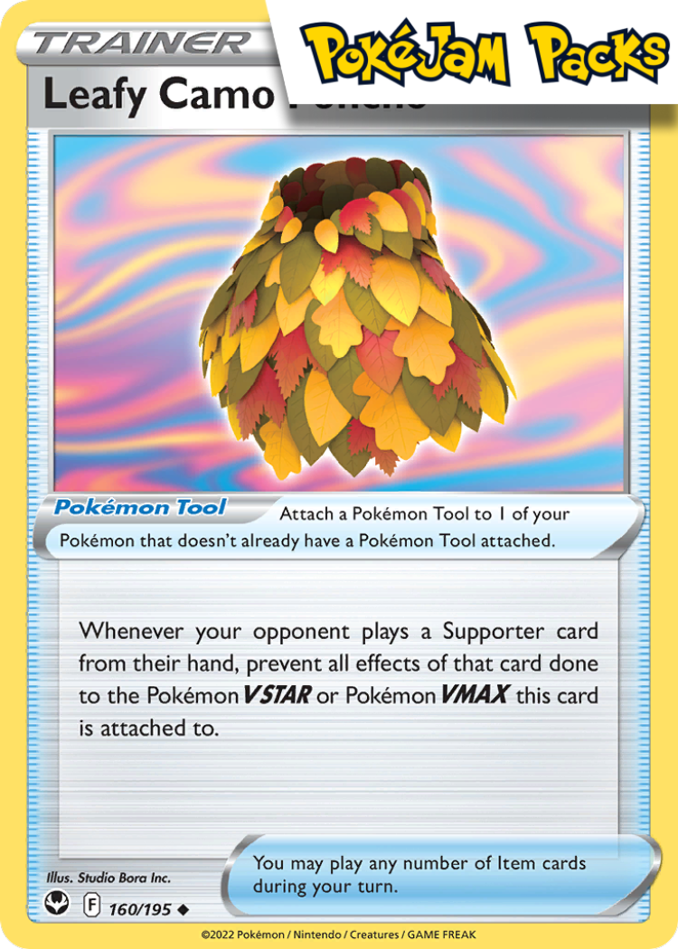 Leafy Camo Poncho - 160/195 - Uncommon - Silver Tempest - Pokemon TCG