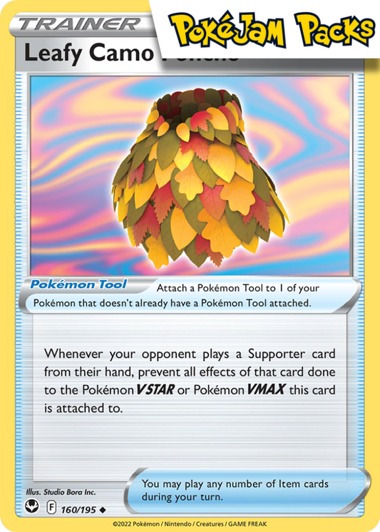 Leafy Camo Poncho - 160/195 - Uncommon - Silver Tempest - Pokemon TCG