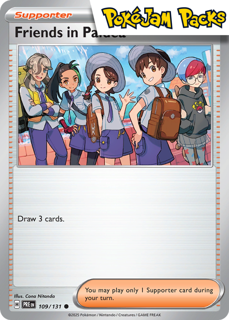 Friends in Paldea - 109/131 - Common - Prismatic Evolutions - Pokemon TCG