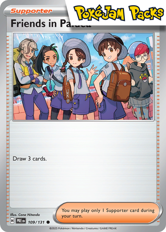 Friends in Paldea - 109/131 - Common - Prismatic Evolutions - Pokemon TCG