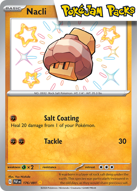 Nacli - 176/091 - Shiny Rare - Paldean Fates - Pokemon TCG