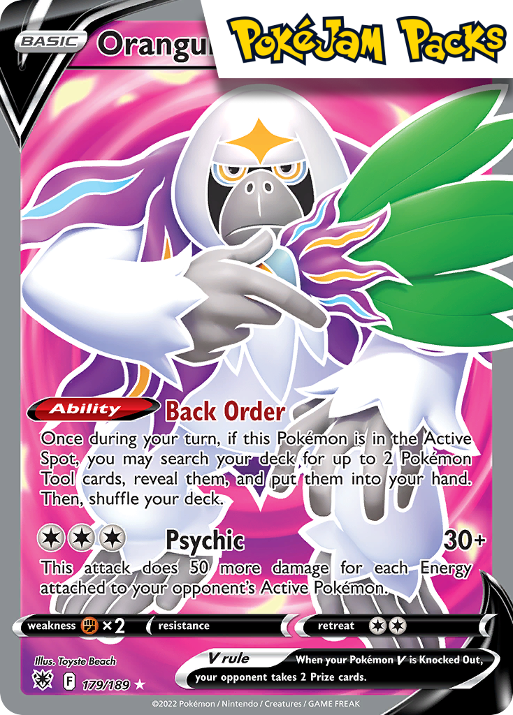 Oranguru V - 179/189 - Full Art Ultra Rare - Astral Radiance - Pokemon TCG