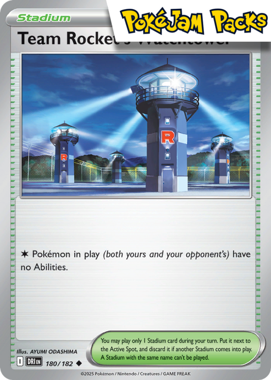 Team Rocket's Watchtower - 180/182 - Uncommon - Destined Rivals - Pokemon TCG