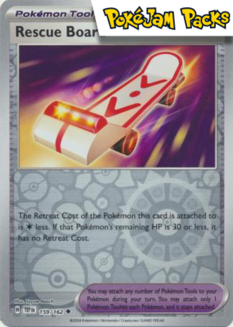 Rescue Board - 159/162 - Uncommon Reverse Holo - Temporal Forces - Pokemon TCG