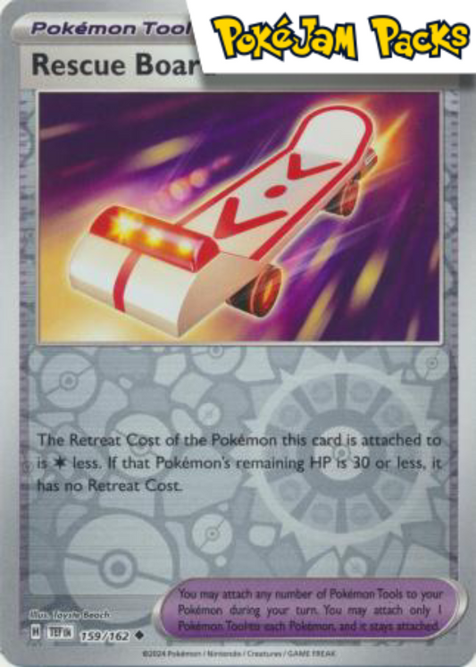 Rescue Board - 159/162 - Uncommon Reverse Holo - Temporal Forces - Pokemon TCG